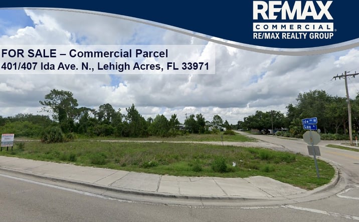 Pictures of Land property located at Lee Blvd.  &  Ida Ave., Lehigh Acres, FL 33971 for sales - image #1