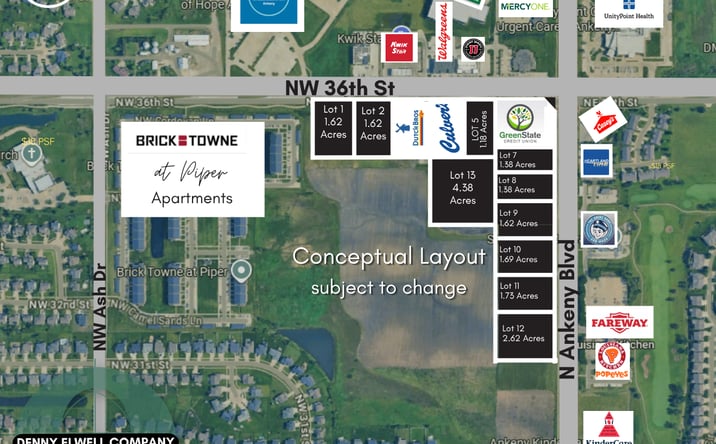 Pictures of Land property located at N Ankeny Blvd & NW 36th St Lot 5, Ankeny, IA 50023 for sales - image #1