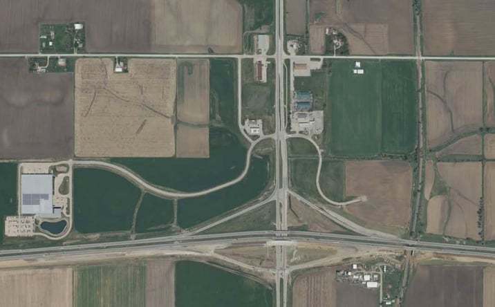 Pictures of Land property located at NEC of I-80 & West Street, Oakland Acres, IA 50112 for sales - image #1