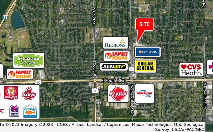 Pictures of Land property located at E Patton Ave at Norman Bridge Rd, Montgomery, AL 36111 for sales - image #1