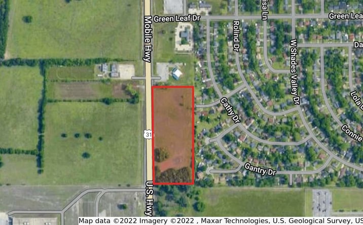Pictures of Land property located at Mobile Highway at Green Leaf Drive, Montgomery, AL 36108 for sales - image #1