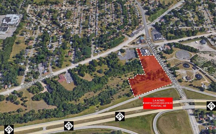 Pictures of Land property located at MLK Blvd & University Dr, Pontiac, MI 48342 for sales - image #1