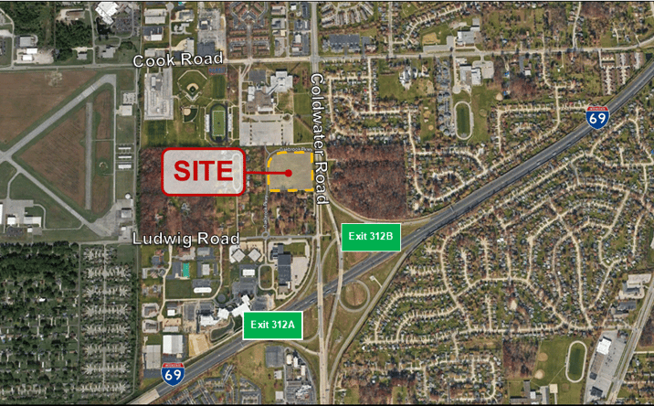Pictures of Land property located at 6901 Coldwater Rd, Fort Wayne, IN 46825 for sales - image #1
