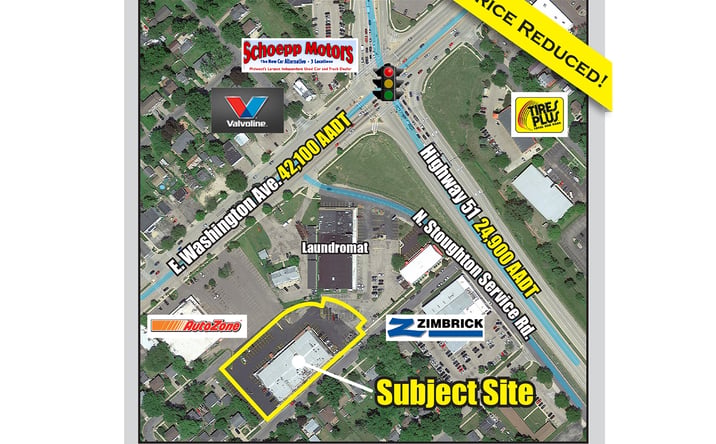 Pictures of Retail, Land property located at 3539 - 3559 E Washington Ave, Madison, WI 53704 for sales - image #1