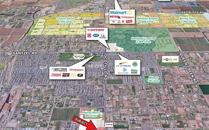 Pictures of Land property located at Ocotillo Road & Schnepf Road, San Tan Valley, AZ 85140 for sales - image #1