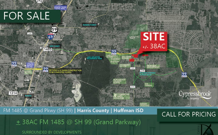 Pictures of Land property located at FM 1485 @ Grand Parkway (SH 99), Roman Forest, TX 77357 for sales - image #1