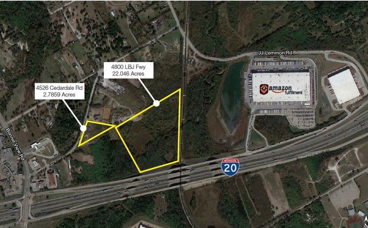Pictures of Land property located at 4800 LBJ Frwy. & 4526 Cedardale Rd., Dallas, TX 75241 for sales - image #1
