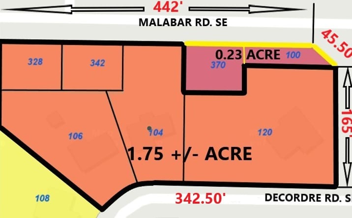 Pictures of Land property located at 328 Malabar Rd, Palm Bay, FL 32909 for sales - image #1