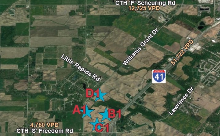 Pictures of Land property located at Hwy S & I-41 East & West of 41, Ashwaubenon, WI 54115 for sales - image #1