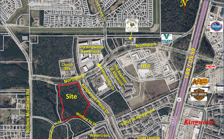 Pictures of Land property located at Northpark Dr @ Kingwood Place Drive, Houston, TX 77339 for sales - image #1