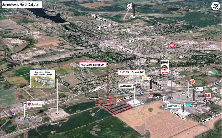 Pictures of Land property located at 1504 23rd St SW, Jamestown, ND 58401 for sales - image #1