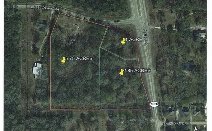Pictures of Land property located at 9.6 Acres Juban Rd, Denham Springs, LA 70726 for sales - image #1