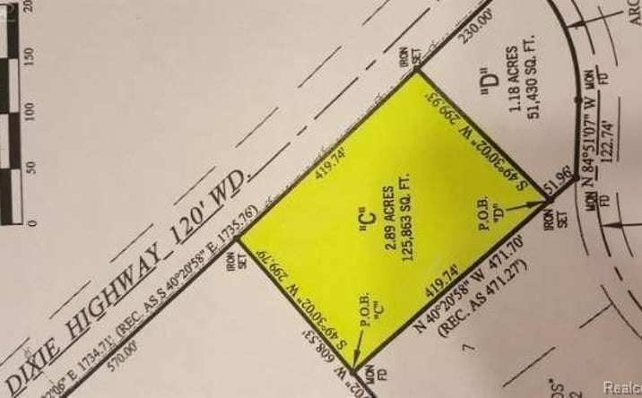 Pictures of Land property located at 000 Dixie Hwy, Independence Twp, MI 48346 for sales - image #1