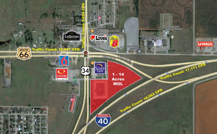 Pictures of Land property located at 1100 Hwy 34, Elk City, OK 73644 for sales - image #1