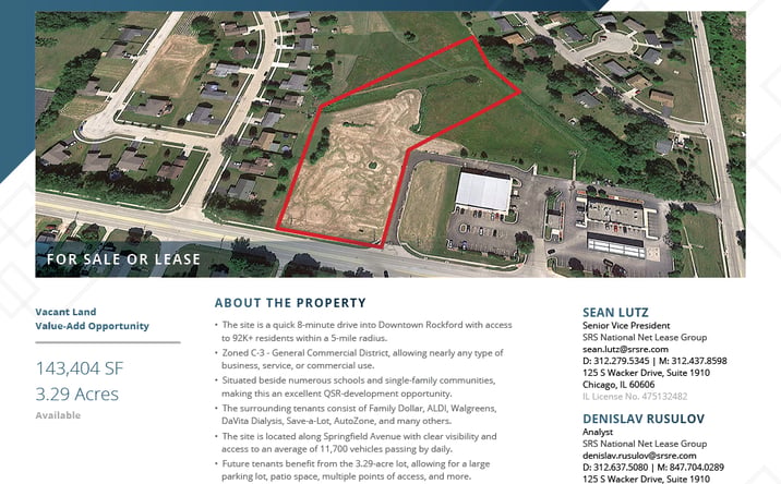 Pictures of Land property located at 599 N Springfield Ave, Rockford, IL 61101 for sales - image #1