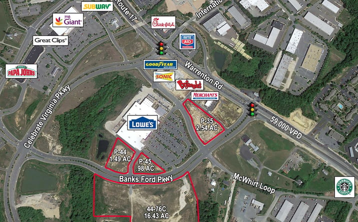 Pictures of Land property located at Warrenton Rd. & Banks Ford Parkway, Fredericksburg, VA 22406 for sales - image #1