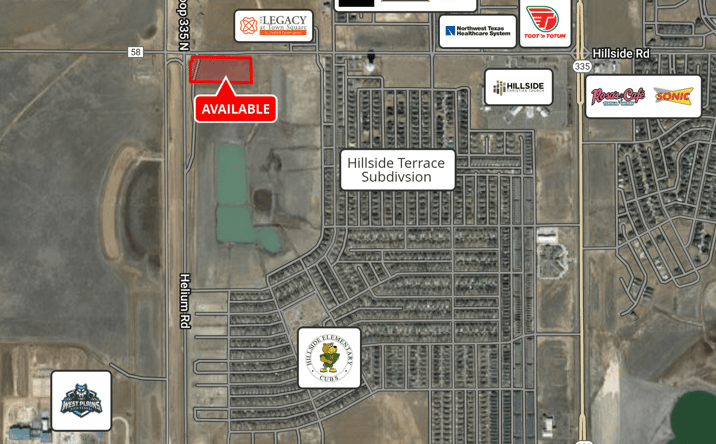 Pictures of Land property located at SEC Hillside & New Loop 335, Amarillo, TX, USA, Amarillo, TX 79119 for sales - image #1