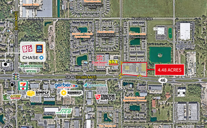 Pictures of Land property located at State Road 46 & N White Cedar Road, Sanford, FL, Sanford, FL 32771 for sales - image #1