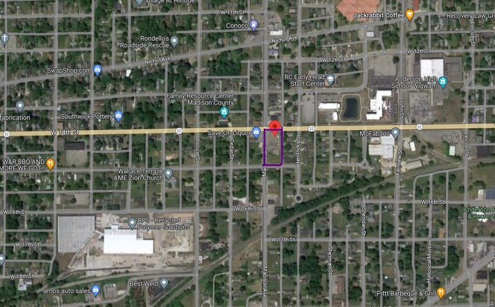 Pictures of Land property located at 1402 Madison Ave, Anderson, IN 46016 for sales - image #1