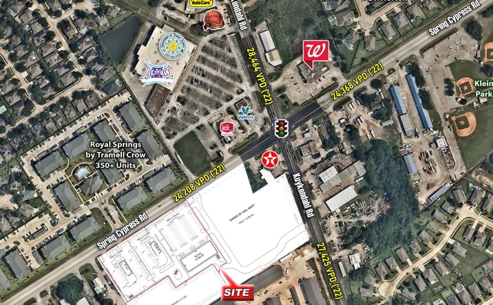 Pictures of Retail property located at SWC of Kuykendahl Rd & Spring Cypress Rd, Spring, TX 77388 for sales - image #1