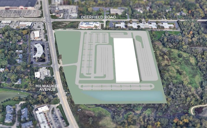 Pictures of Office, Industrial, Land property located at Milwaukee Ave & Deerfield Road, Riverwoods, IL 60015 for sales - image #1