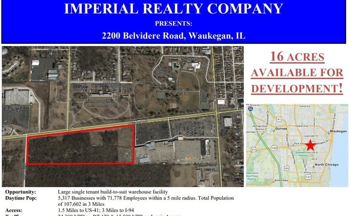 Pictures of Land property located at 2253 Belvidere Rd, Waukegan, IL 60085 for sales - image #1