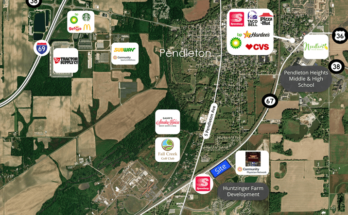 Pictures of Land property located at SR 67 / US 36., Pendleton, IN 46064 for sales - image #1