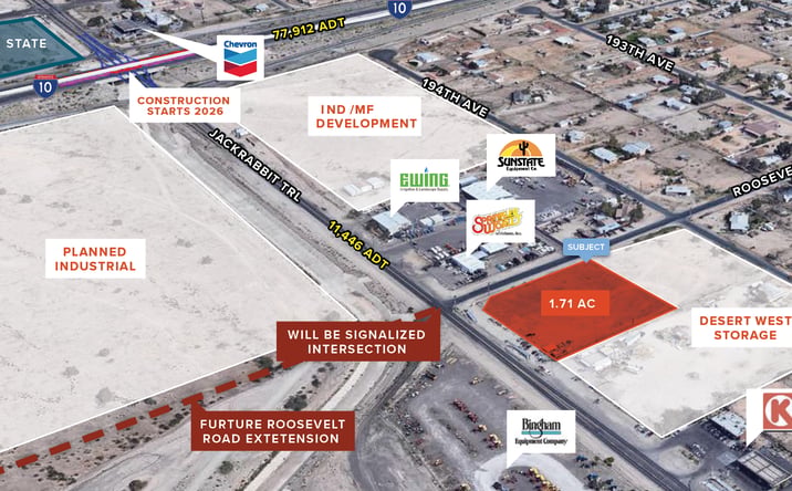 Pictures of Land property located at SEC Jackrabbit Trl & Roosevelt Rd, Buckeye, AZ 85326 for sales - image #1