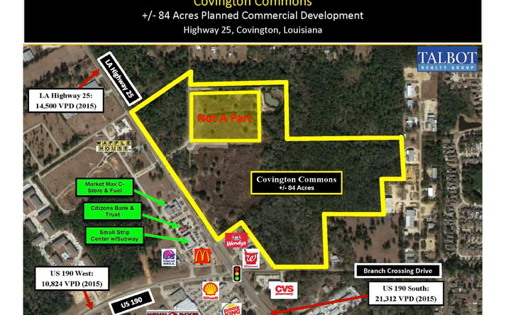 Pictures of Land property located at Highway 25 near Hwy 190 South, Covington, LA 70435 for sales - image #1