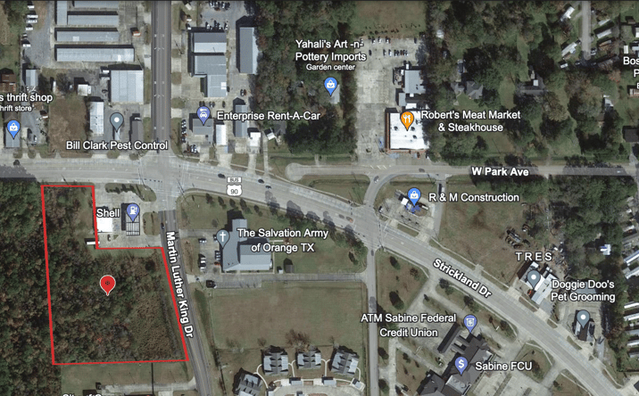 Pictures of Land property located at 0000 MLK & W Park Ave, Orange, TX 77632 for sales - image #1