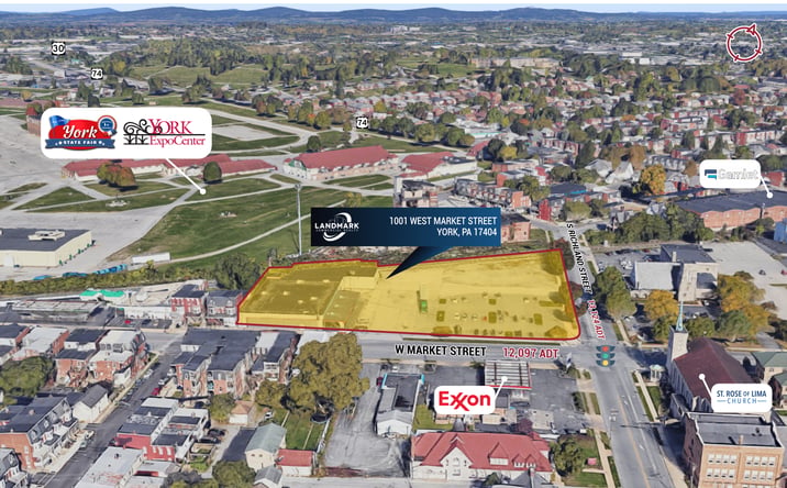 Pictures of Retail property located at 1001 W Market St, York, PA 17404 for sales - image #1
