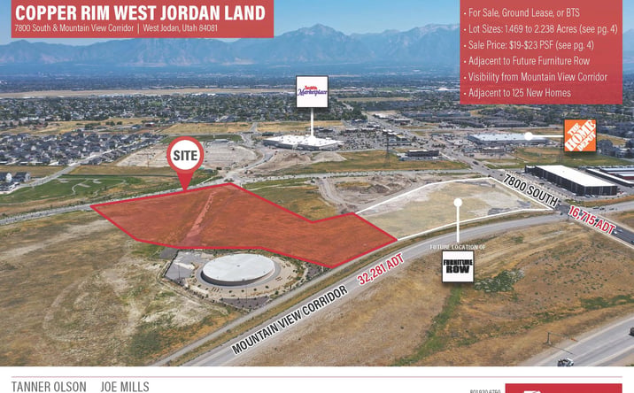 Pictures of Land property located at 7800 South & Mountain View Corridor, West Jordan, UT 84081 for sales - image #1