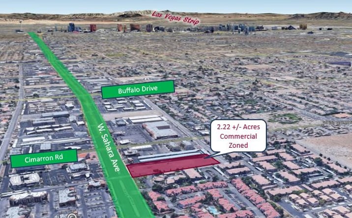 Pictures of Land property located at Sahara & Cimarron, Las Vegas, NV 89117 for sales - image #1