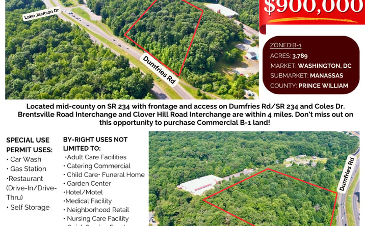 Pictures of Land property located at 11346 Dumfries Rd, Manassas, VA 20112 for sales - image #1