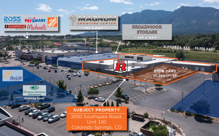 Pictures of Retail property located at 2050 Southgate Rd, Colorado Springs, CO 80906 for sales - image #1