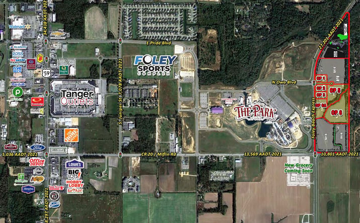 Pictures of Land property located at 4879 Foley Beach Express, Gulf Shores, AL 36542 for sales - image #1