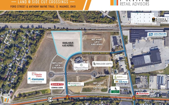 Pictures of Land property located at 1050 Clinic Dr, Maumee, OH 43537 for sales - image #1