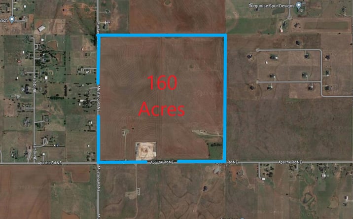 Pictures of Land property located at NE Corner of Apache Rd NE and Mustang Rd, Piedmont, OK 73078 for sales - image #1