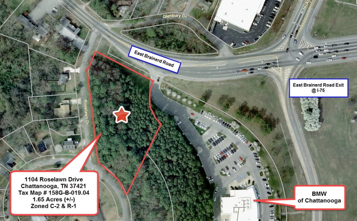 Pictures of Land property located at 1104 Roselawn Dr, Chattanooga, TN 37421 for sales - image #1