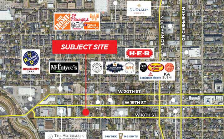Pictures of Land property located at 1122 W 19th St, Houston, TX 77008 for sales - image #1