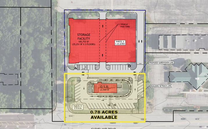 Pictures of Land property located at 512 W Cleveland Rd, Granger, IN 46530 for sales - image #1