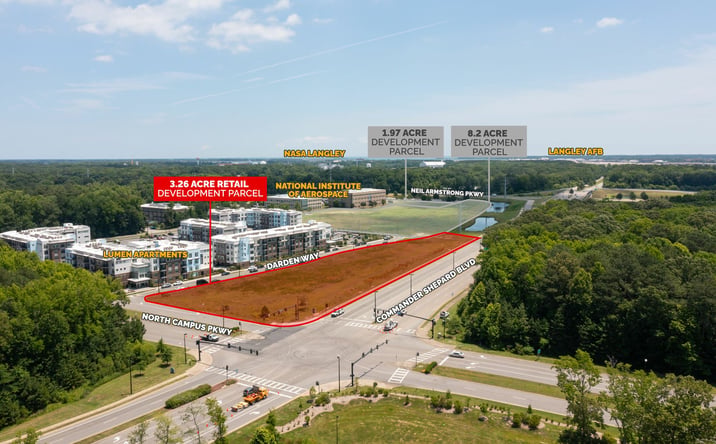 Pictures of Land property located at Commander Shepard Blvd and N Campus Pkwy, Hampton, VA 23666 for sales - image #1