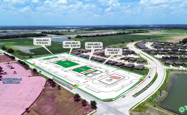 Pictures of Retail, Land property located at NWC West Crossing Blvd & Rosamond Pkwy, Anna, TX 75409 for sales - image #1