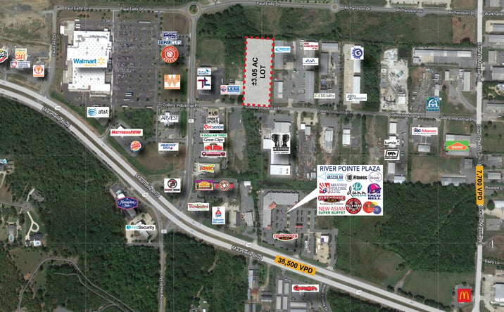 Pictures of Land property located at Collins Industrial Pl, North Little Rock, AR 72113 for sales - image #1