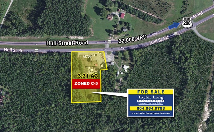 Pictures of Land property located at 18701 & 18617 HULL STREET ROAD, Moseley, VA 23120 for sales - image #1