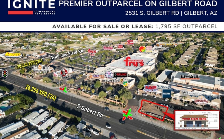 Pictures of Land property located at 2531 S Gilbert Rd, Gilbert, AZ 85295 for sales - image #1