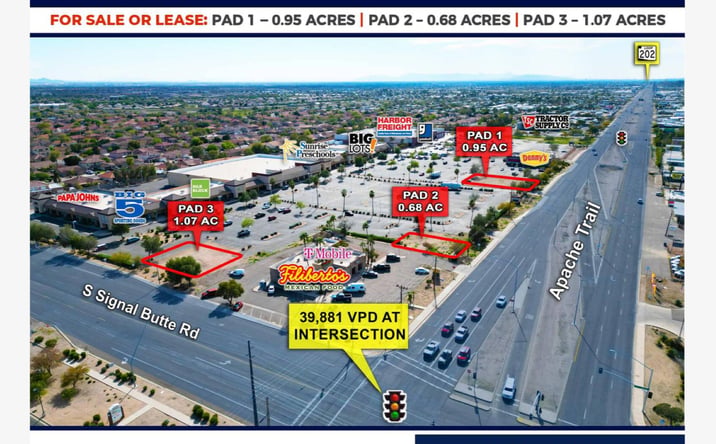 Pictures of Land property located at SWC Signal Butte & Apache Trail, Apache Junction, AZ 85120 for sales - image #1