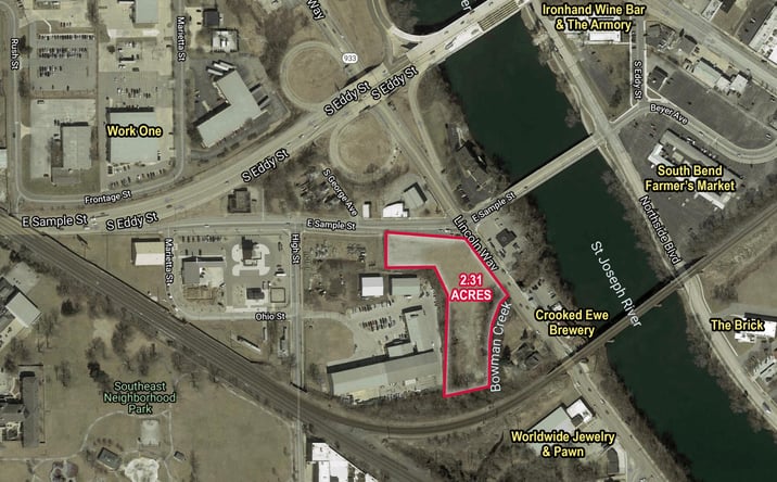 Pictures of Land property located at 1008 Lincolnway E, South Bend, IN 46601 for sales - image #1