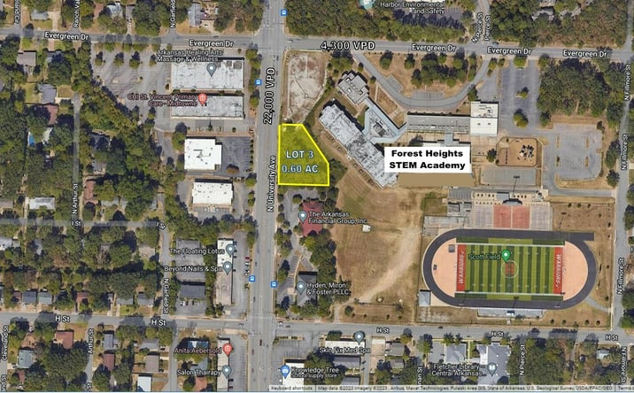 Pictures of Land property located at Lot 3 University Evergreen, Little Rock, AR 72207 for sales - image #1