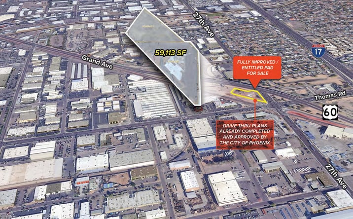 Pictures of Land, Retail property located at 2720 W Grand Ave, Phoenix, AZ 85017 for sales - image #1